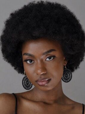 Black Geometric Circle Drop Earrings - Women Jewelry